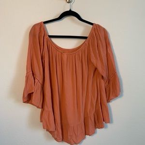Burnt Orange Blouse Size M